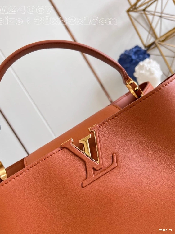Souple-38*23*16CM VUITTON LOUIS GM Capucines 0712